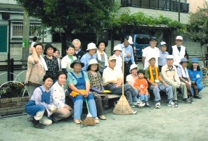 公園花壇植え替え